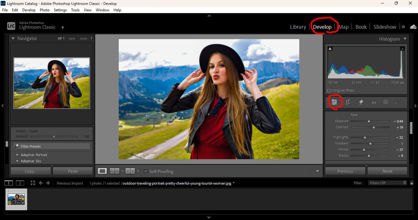 Edit RAW Photos in Lightroom